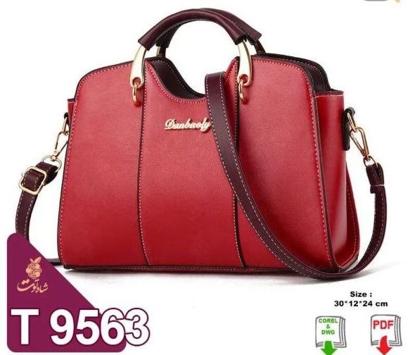 Выкройка и шаблон cdr для резки женская сумочка с ремнём