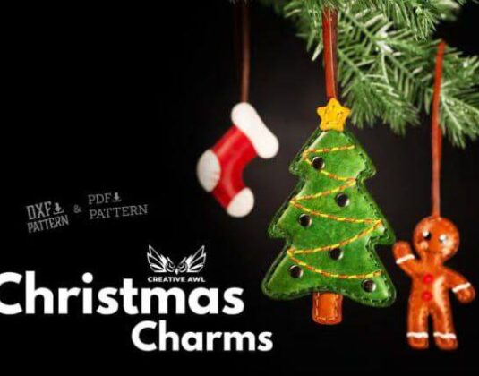 выкройки из фетра, кожи, ткани новогодних игрушек