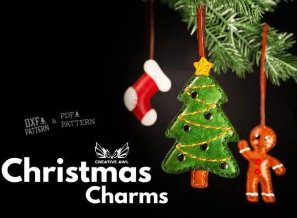 выкройки из фетра, кожи, ткани новогодних игрушек