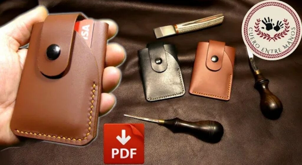 Картхолдер с хлястиком выкройка pdf формате готова для распечатки и раскроя