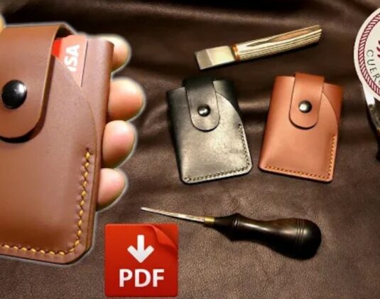 Картхолдер с хлястиком выкройка pdf формате готова для распечатки и раскроя