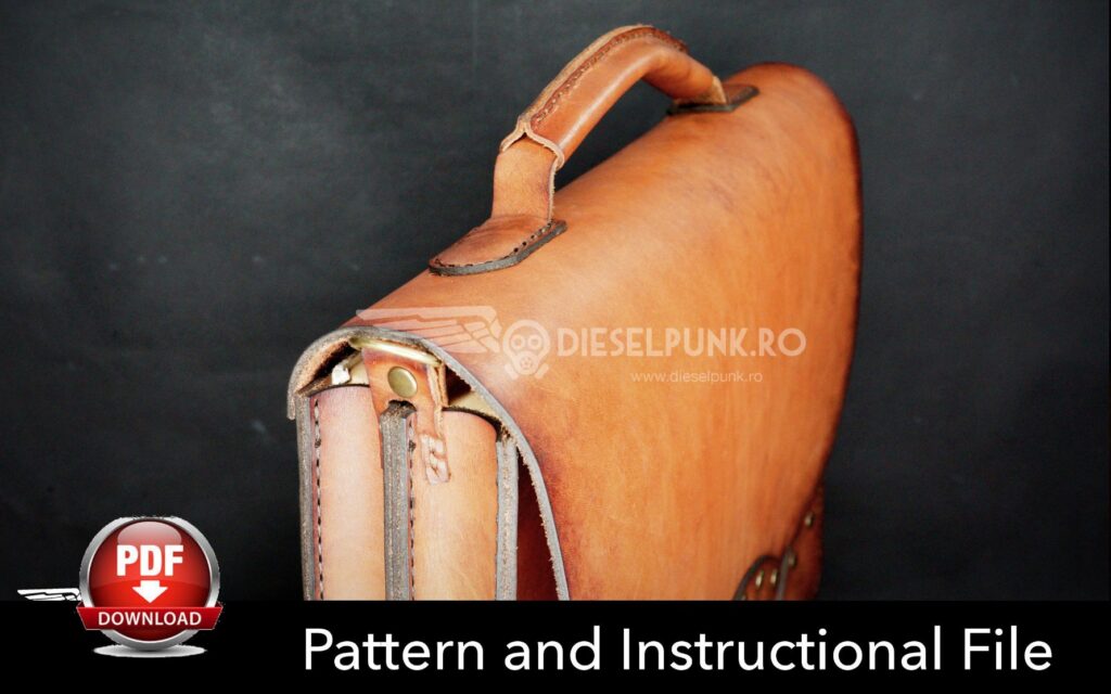 Мужской портфель с ручкой