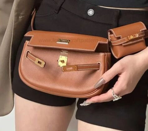 выкройка из кожи Сумка Kelly Moove