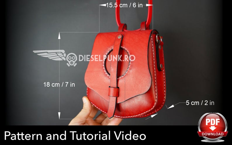 Размеры сумочки на пояс