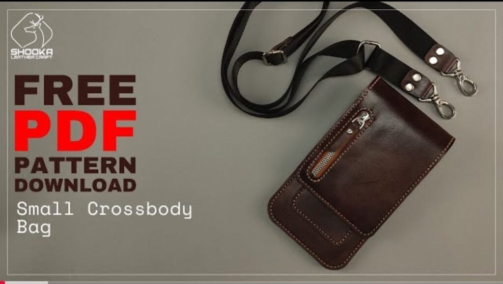 Сумка из кожи кросс боди выкройка от