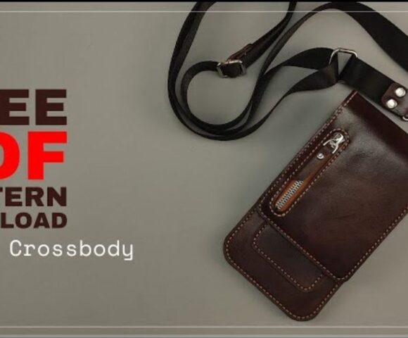 Сумка из кожи кросс боди выкройка от