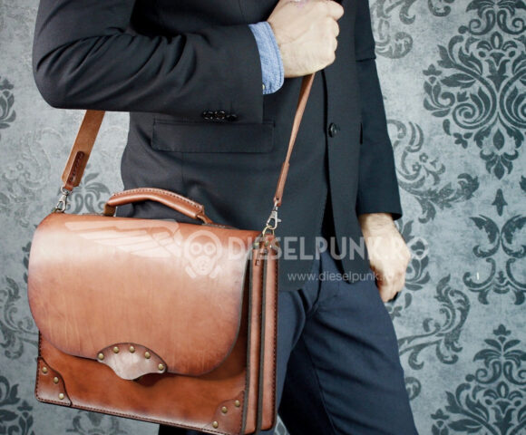 Выкройка кожаный портфель с отстегивающимся плечевым ремнем