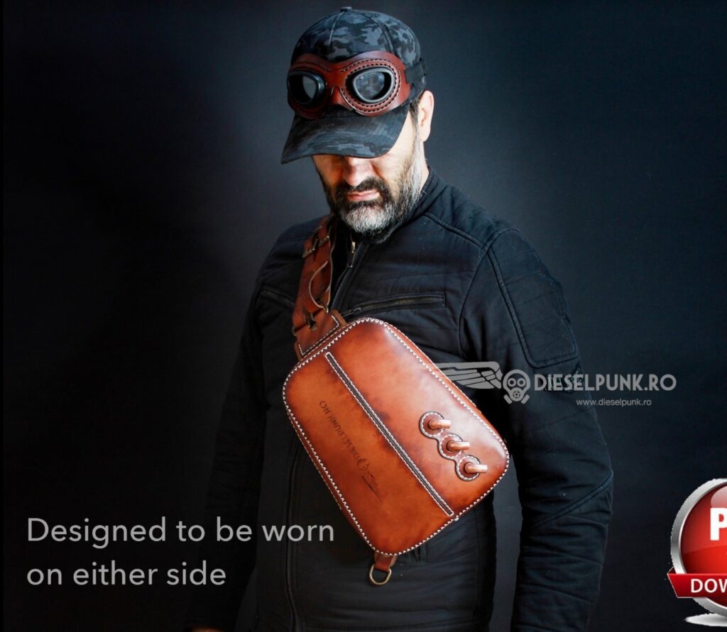 Выкройка кожаный небольшой рюкзачок или слинг Twin