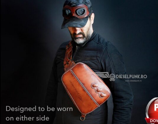 Выкройка кожаный небольшой рюкзачок или слинг Twin