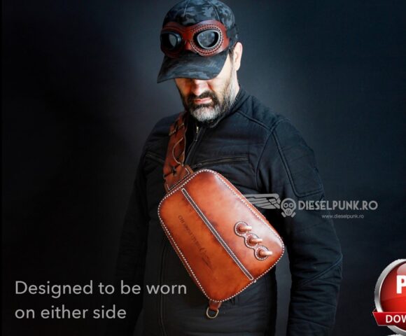 Выкройка кожаный небольшой рюкзачок или слинг Twin