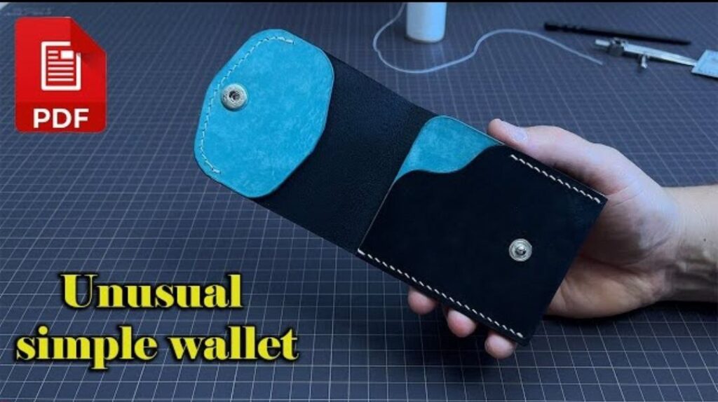 Выкройка Простой мини кошелек из кожи