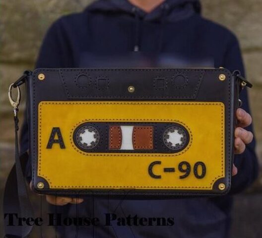 Выкройка Сумка в виде кассеты