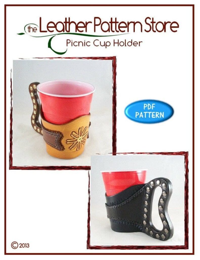 Держатель для стакана выкройка из кожи архив