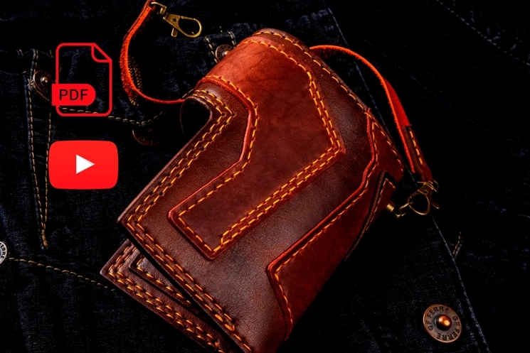 Кошелёк брутальный байкерский