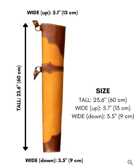 Размеры колчана
