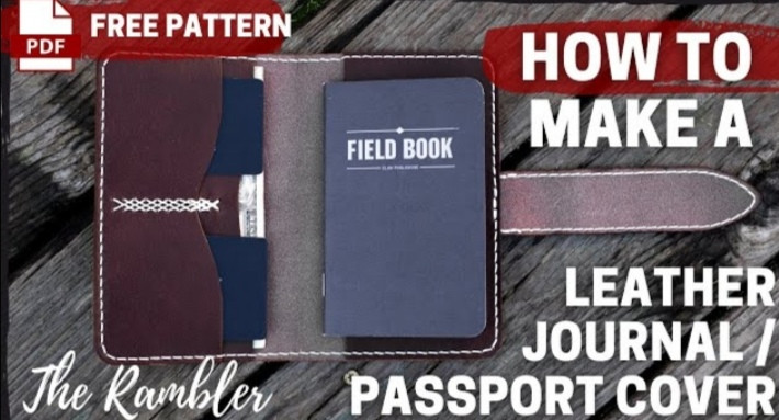 Выкройка обложка для блокнота и паспорта