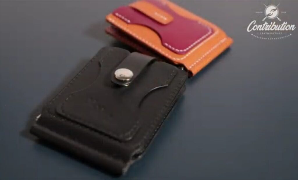 Выкройка зажима из кожи