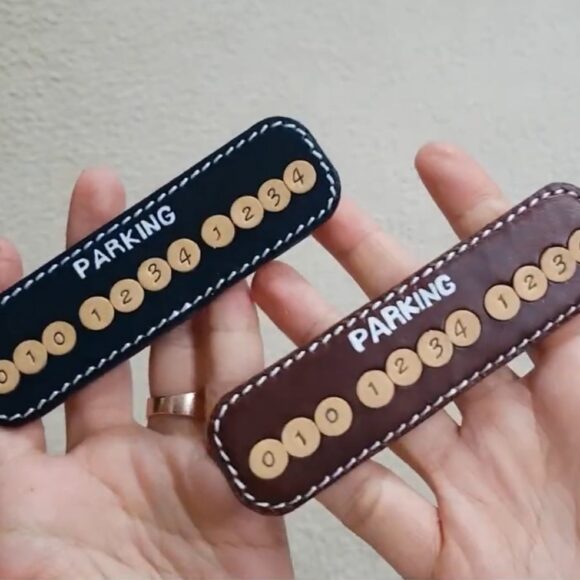 Выкройка Парковочная авто визитка с номером телефона